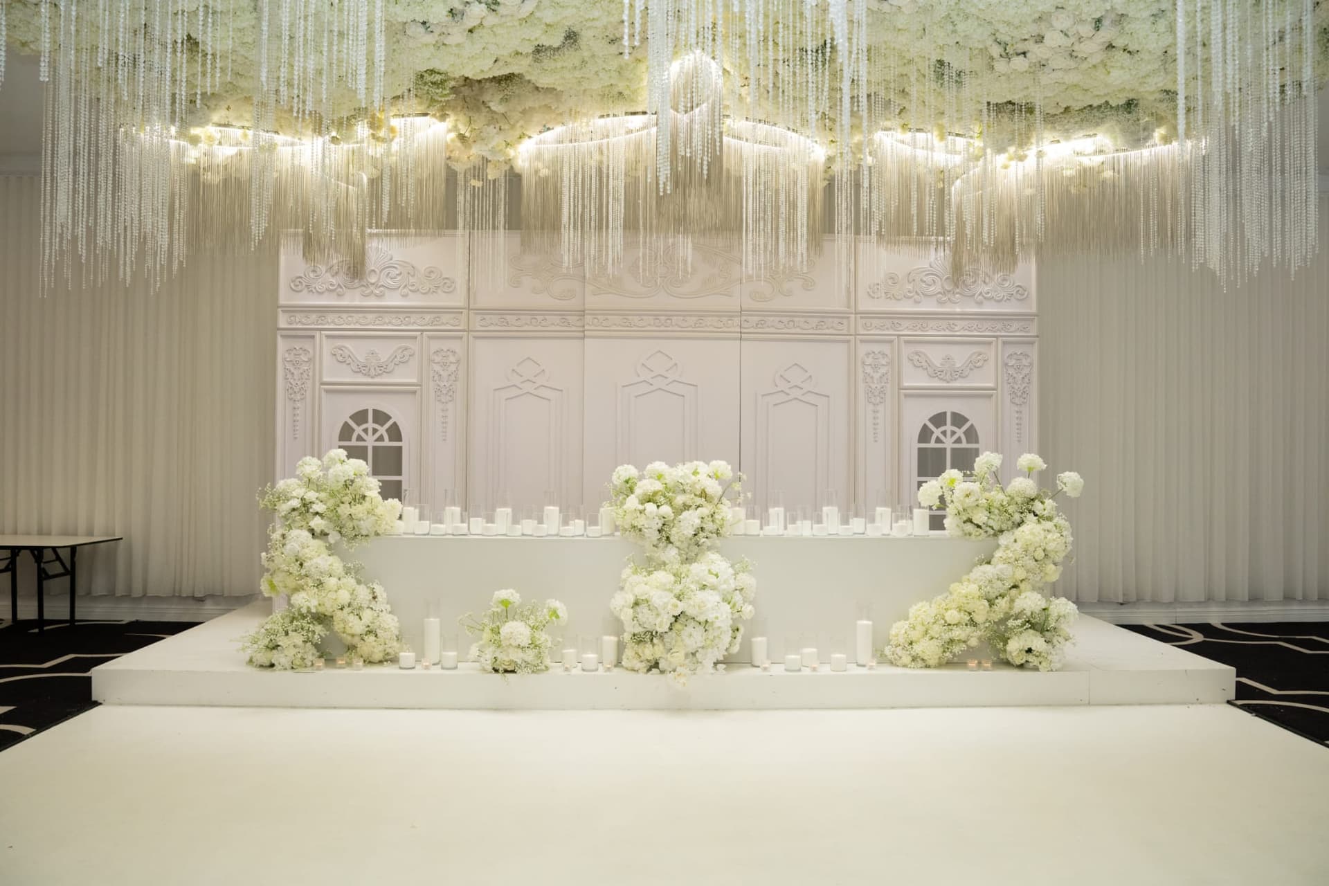 Grand ballroom with crystal ceiling